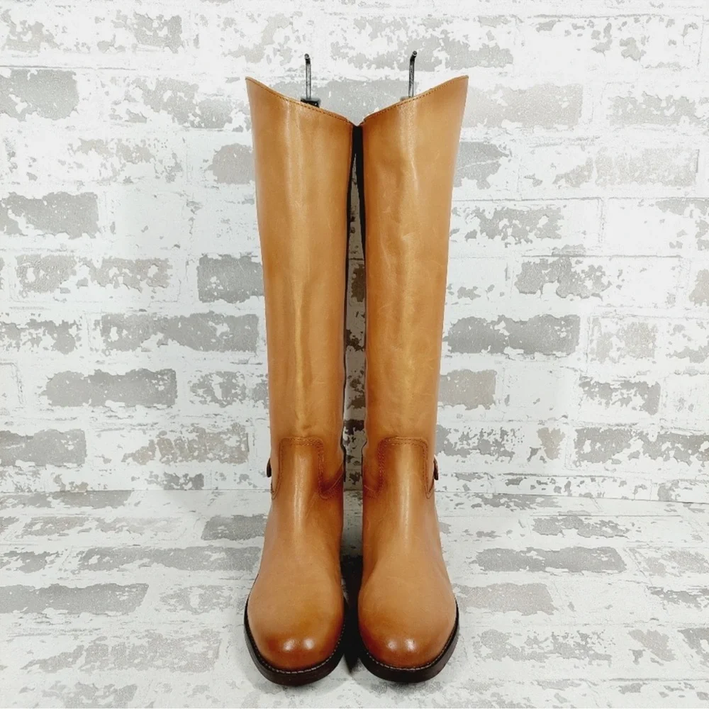 Sam Edelman Mikala Whiskey brown Leather tall Riding Boots - Picture 6 of 10